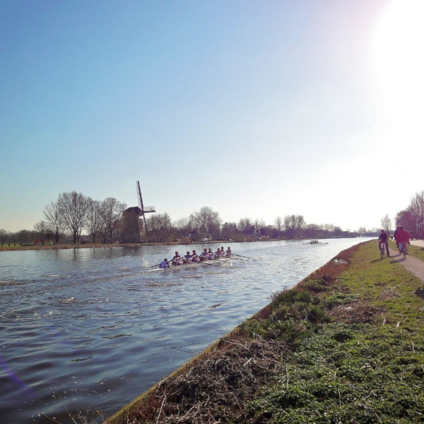roeiers van Nereus op de Amstel.
